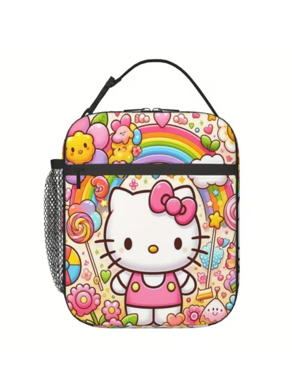 Hello Kitty Rainbow Insulated Lunch Tote – Kawaii Thermal Cooler Bag